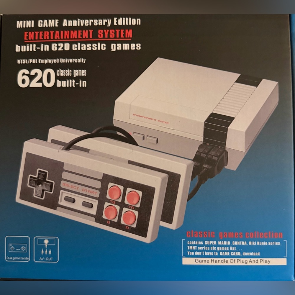 Entertainment System with 620 Classic Games - Gray